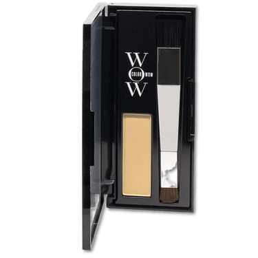 Opened Container Of Colorwow. Platinum powder touchup and application brush